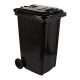 All-weather Wheelie 240L Black Bin