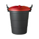 Street Smart 75L Dust Bin - Red Lid