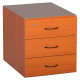 Sorted Fitted Pedestal 3 Draw in Cherry Melawood