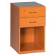 Sorted Desk High Pedestal 2 Drawer, Lever Arch in Cherry Melawood
