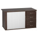 Sorted Pedenza Roller Door, 4 Drawer in Wenge Melawood