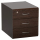 Sorted Fitted Pedestal 3 Draw in Wenge Melawood
