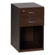 Sorted Desk High Pedestal 2 Drawer, Lever Arch in Wenge Melawood