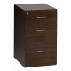 Sorted Desk High Pedestal, 2 Drawer, 1 Filer in Wenge Melawood