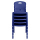 Ergomax School Chair 325 mm, Blue, by Office Stock South Africa, a Comfortable Student Chair with a Sturdy Design, Made from High-Quality Polypropylene, Featuring a Ergonomic Backrest and Durable Construction for Long-Lasting Use.