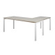 Prowork Office Desk with Extension in Melawood 1800W X 732H mm with 32 mm Top (in Front Desk)