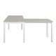 ProWork Office Desk with Extension in Melawood 1800W x 732H mm with 32mm Top (Side of Desk)