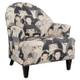 Beijing Tub Chair with Patterned Upholstery Featuring Historical Figures, by Office Stock South Africa