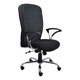 Diva High-back Chair, ergonomic office chair with black mesh backrest and cushioned seat, adjustable armrests, and chrome base with caster wheels.