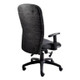Diva High-back Office Chair by Office Stock, a Durable Office Chair with a High Backrest, Black Fabric Upholstery, Adjustable Armrests, and a Sturdy Five-Star Base with Casters, Showcasing Its Ergonomic Design and Comfortable Features.