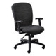 Diva Medium-back Office Chair by Office Stock South Africa, Featuring a Dark Grey Fabric Seat and Backrest, Black Armrests, and a Sturdy Black Base with Five Wheels, Showcasing a Sleek and Ergonomic Design.
