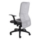 Black Office Chair with Mesh Back, Part of the Lisa Mesh High-back Series by 67, Featuring a High Backrest and Adjustable Armrest, on a Five-Legged Base with Wheels, Providing Ergonomic Support and Comfort.