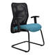 Lisa Mesh Visitor Office Chair with Y400 Adjustable Arm Front Side View | Office Chairs | Office Stock