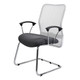 Lisa Mesh Visitor Office Chair with Y500 Chromed Y-Arm Front Side View | Office Chairs | Office Stock