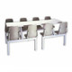 Eight-Seater Canteen Rectangular Poly Shell Set | Steel Furniture | Office Stock