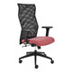 Exodus High-back Office Chair COF-HCH-EC6, ergonomic office chair with a mesh backrest and red cushioned seat designed for comfort and support during long hours of work.