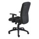 Fiona Medium-back Office Chair COF-MCH-FC5, ergonomic black office chair with padded seat and backrest, adjustable armrests, and sturdy five-wheel base.