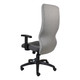 Nikki High-back Chair, ergonomic office chair with grey fabric upholstery, adjustable armrests, and a five-star wheeled base.