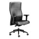 Genesis High-back Office Chair with Y400 Adjustable Arm Front Side View | Office Chairs | Office Stock