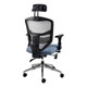 Que Mesh High-back Office Chair with Y800 Adjustable Three Positional Arm Rear Side View | Office Chairs | Office Stock