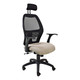 Xenon Mesh High-back Office Chair with Y75 T-Shape Polyurethane Arm Front Side View | Office Chairs | Office Stock