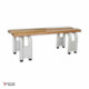Locker Bench Freestanding - Meranti Slats | Steel Furniture | Office Stock