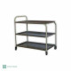 Stainless Steel Three Tier Tea Trolley Stainless Steel Three Tier Tea Trolley