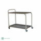 Stainless Steel Two Tier Tea Trolley | Office Accessories | Office Stock