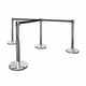 Queue Stands Chrome Legs and Black Belt - Additional View 2