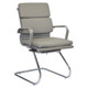 Classic Eames Cushion Visitor Chair, modern ergonomic visitor chair with cushioned seat and backrest, chrome frame, and padded armrests. Classic Eames Cushion Visitor Chair, modern ergonomic visitor chair with cushioned seat and backrest, chrome frame, and padded armrests.