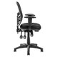 Ergonet 3 Operators Chair by 67, a Modern Office Furniture Piece, Featuring a Black Ergonomic Design with Adjustable Features, a Contoured Seat, and Backrest, Mounted on a Sturdy Five-Legged Base with Wheels.
