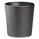 Life Tapered Waste Paper Bin, black tapered waste paper bin with sleek modern design for office or home use.