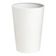 Life Tapered Waste Paper Bin, a White Tapered Trash Can with a Sleek, Modern Design.