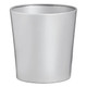Life Tapered Waste Paper Bin, Sleek and Modern White Tapered Trash Can for Office or Home Use.
