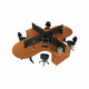 Euro 4 Way Cluster Desk - 2 | Office Furniture | Office Stock