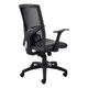 Winston Mesh Medium-back Office Chair by 67, a Lumbar Support Chair with Black Mesh Back, Adjustable Features, and Ergonomic Design, Featuring a Sturdy Base with Wheels, Providing Comfort and Support for Long Hours of Work.