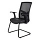 Winston Mesh Visitor Office Chair with Y75 T-Shape Polyurethane Arm Front Side View | Office Chairs | Office Stock