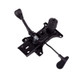 Black Infinite Lock Mechanism by 67, a Durable Easy Installation Chair Part with Ergonomic Design, Featuring Two Levers and a Cylindrical Component on a Metal Base, Ideal for Office Chair Upgrades with Easy Installation.