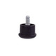 Glide for Nylon Chair Base by Office Stock South Africa, a Durable Chair Accessory with a Black Cylindrical Body and Silver Stem, Designed for Effortless Rolling Movement and Noise Reduction, Enhancing Mobility in Workspace.