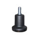 Glide for Nylon Chair Base by Office Stock South Africa, a Black Cylindrical Fitting with a Silver Threaded Stem, Designed for Effortless Rolling Movement and Noise Reduction on Standard Nylon Chair Bases.