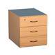 Fitted Three Drawer Pedestal in Melawood