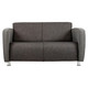 Havana Double Seater Sofa, a modern grey fabric sofa with cushioned backrest and armrests, ideal for living room comfort and style.
