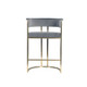 Dee Original Steel Gold Spray Upholstered Bar Stool