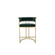 Dee Bar Stool Original Steel Gold Spray Upholstered