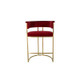 Dee Bar Stool Original Steel Gold Spray Upholstered Dee Bar Stool Original Steel Gold Spray Upholstered