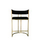 Dee Bar Stool Original Steel Gold Spray Upholstered Dee Bar Stool Original Steel Gold Spray Upholstered