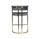 Dee Bar Stool Original Steel Gold Spray Upholstered
