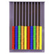 Parrot Abacus 100 Beads, Educational Counting Toy with Colourful Plastic Beads Arranged in Vertical Rows on a Grey Frame.