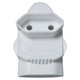 Plug - RSA Twin Euro Adaptor, Close-Up View of the White Electrical Power Plug Adapter with Two Round Holes for Euro Sockets.