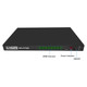 Adapter - 1 To 8 HDMI Splitter, black electronic device with LED indicators showing HDMI ports and power status.